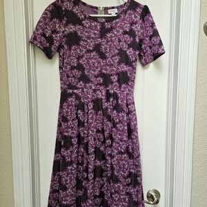 LuLaRoe Purple Floral Dress